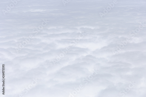 Group of white clouds airplane wing view out of the window, Travel and Holiday vacation concept