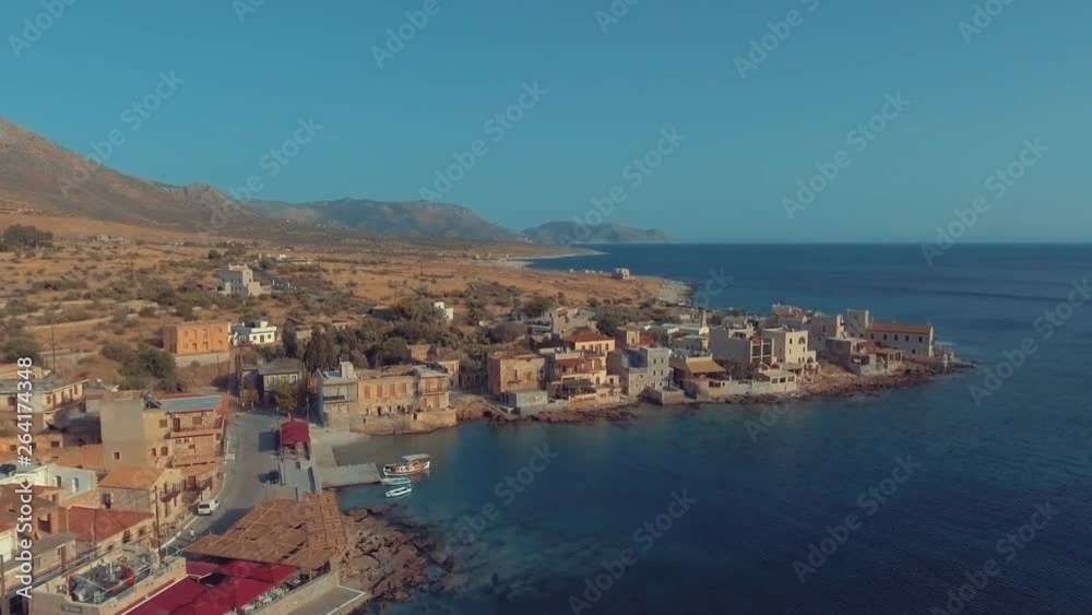 Aerial shots of a seaside in Greece. Aerial shots of a seaside in Greece.