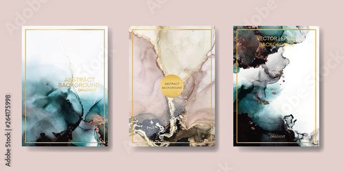 background texture luxury liquid marble and gold. for business cards, flyers, flyer, banner, website, paper printing. trend vector