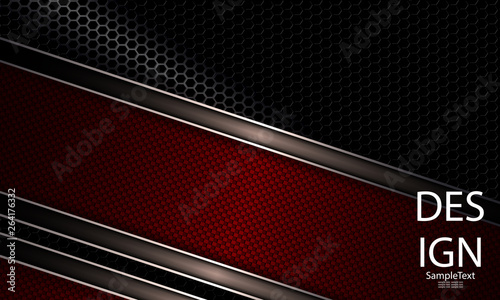 Abstract geometric dark textural composition with frame with edging