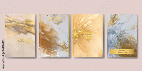  background texture luxury liquid marble and gold. for business cards, flyers, flyer, banner, website, paper printing. trend vector