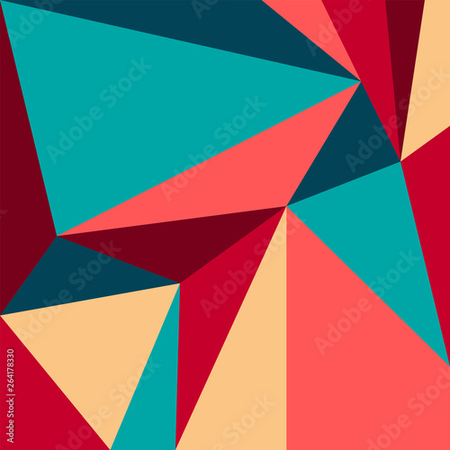 geometry red pink blue colors abstract poligons background
