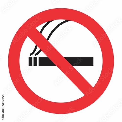 Obraz na płótnie No smoking sign w salonie