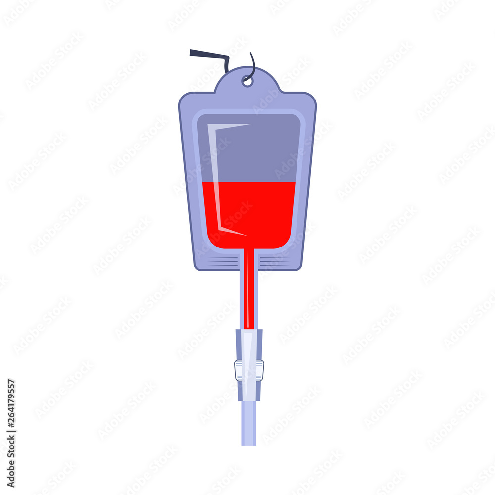 Blood bag vector illustration. Blood donation, donor, blood transfusion. Medical items concept. Vector illustration can be used for topics like medicine, hospital, volunteering Blood bag vector illustration. Blood donation, donor, blood transfusion. Medical items concept. Vector illustration can be used for topics like medicine, hospital, volunteering