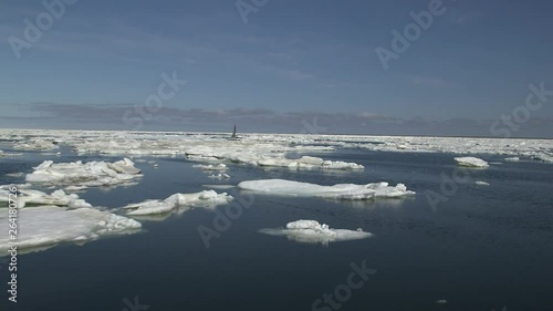 Wallpaper Mural Catamaran on the ice floe at the North Pole, Arctic Ocean Torontodigital.ca