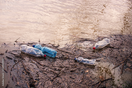 Garbage in the river