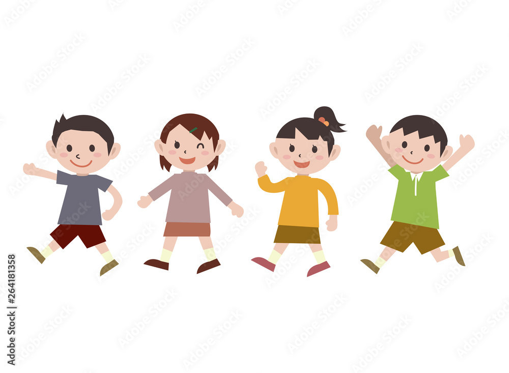 子供　歩く