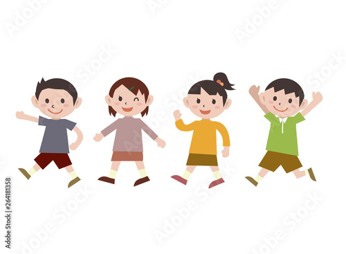 子供　歩く