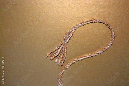 Minimalism on golden background