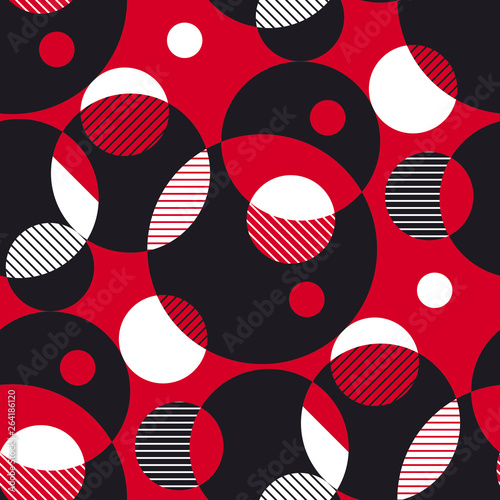 Retro rounds vector seamles...