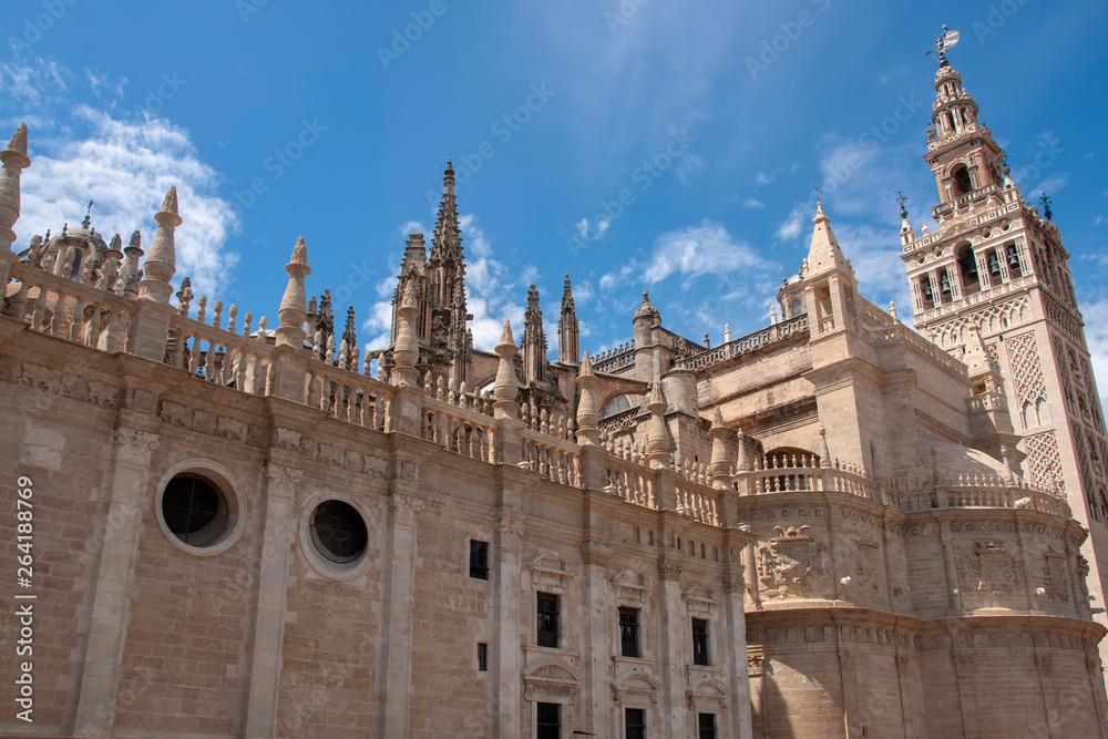 Catedral metropolitana de Santa María de la Sede en la ciudad de Sevilla, Andalucía