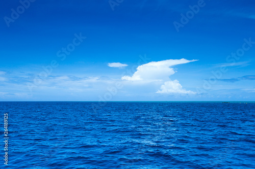 Wallpaper Mural Beautiful sky and blue sea . tropical beach Torontodigital.ca