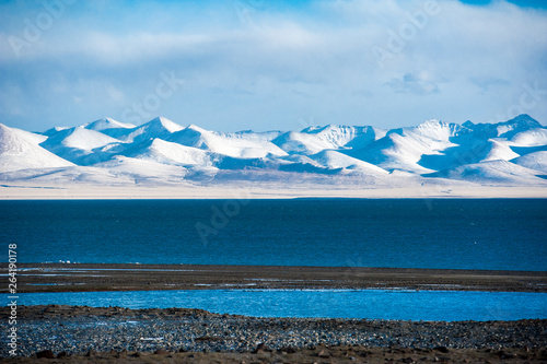 Tanggula Mountains in Tibet, China photo