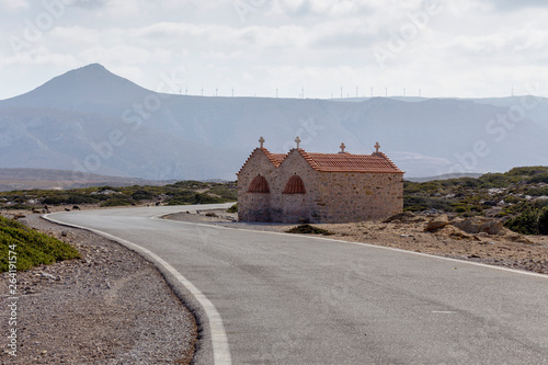 Christian, Orthodox church close-up (Lassithi area, island Crete, Greece) photo