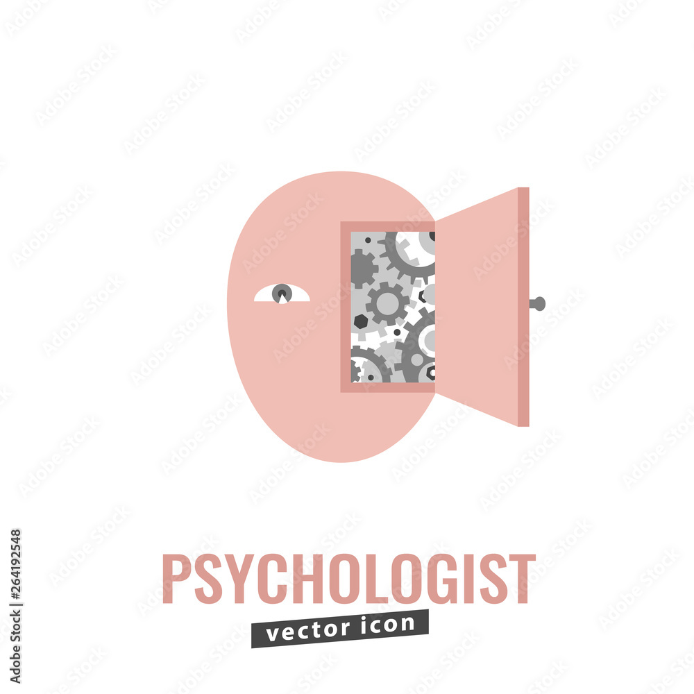 Psychologist vector icon