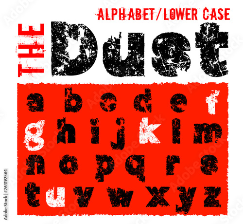 Offroad dust alphabet