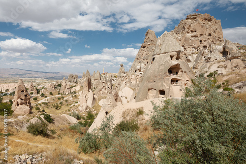 View Of Uchisar Castle In Cappadocia