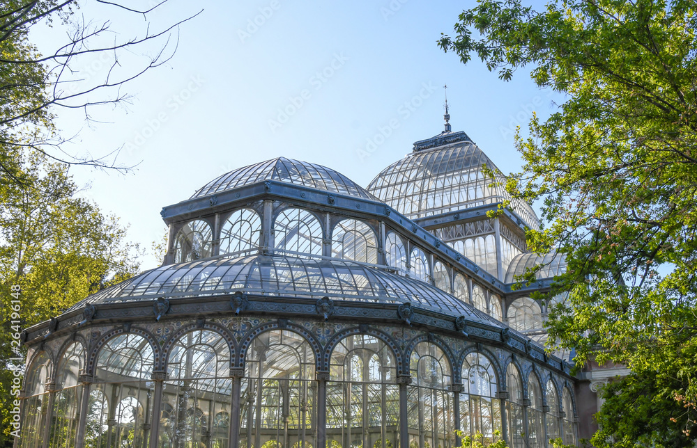 The Glass Palace in the Retiro Park, Madrid
