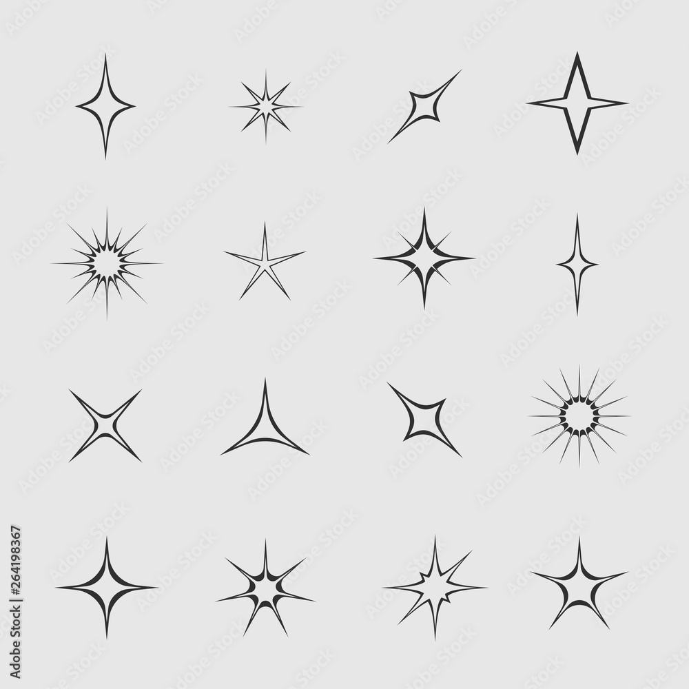 Stars and sparks Stars and sparks