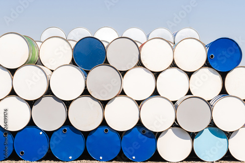 Fotografija Metal Oil barrels
