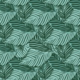 Abstract dark green jungle print. Exotic plant. Tropical pattern,