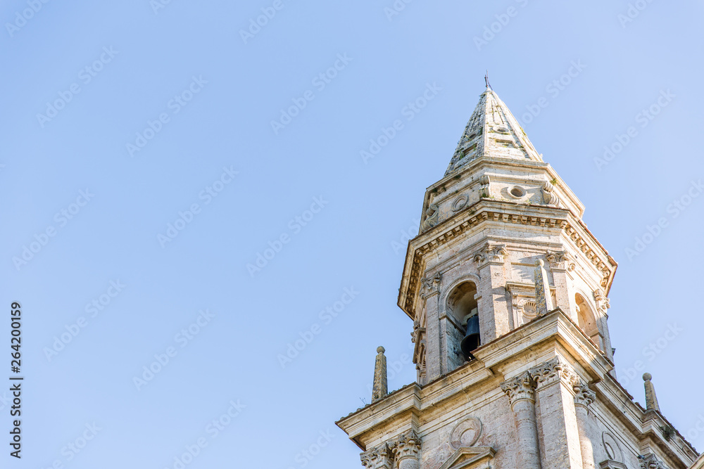 Church Steeple, White, Roman Architecture, Italy,