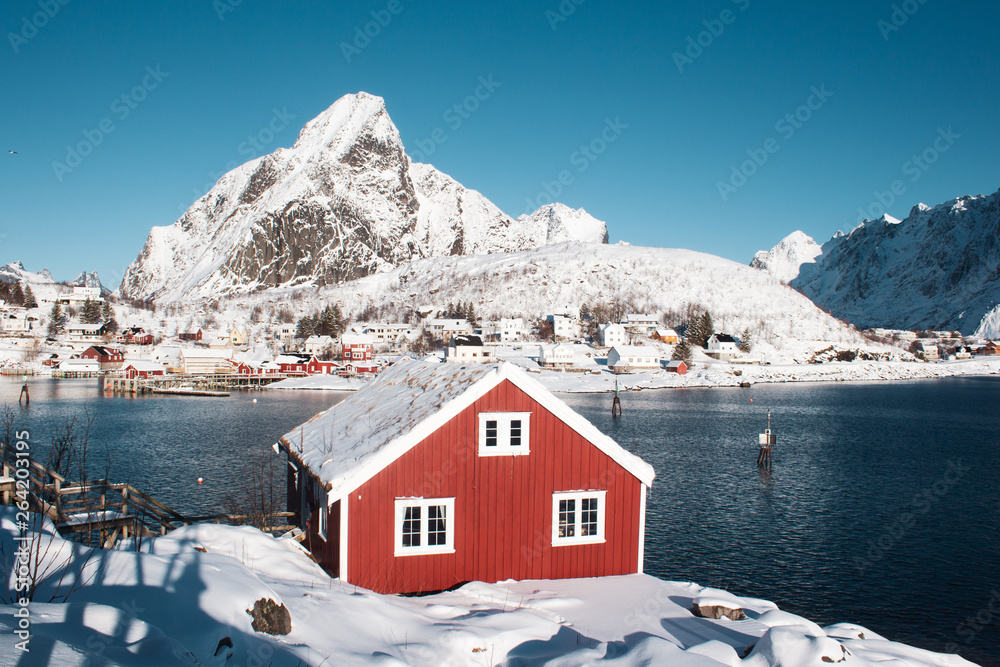 Fototapeta premium Îles Lofoten - Norvège - Reine