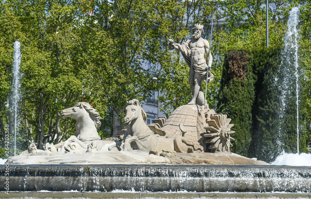 Neptuno fountain in Madrid