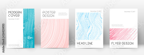 Cover page design template. Minimal brochure layou