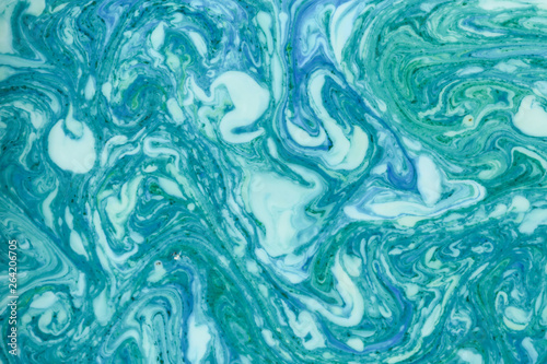 Blue green marble texture background