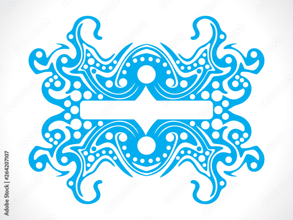 Fototapeta premium abstract blue floral background