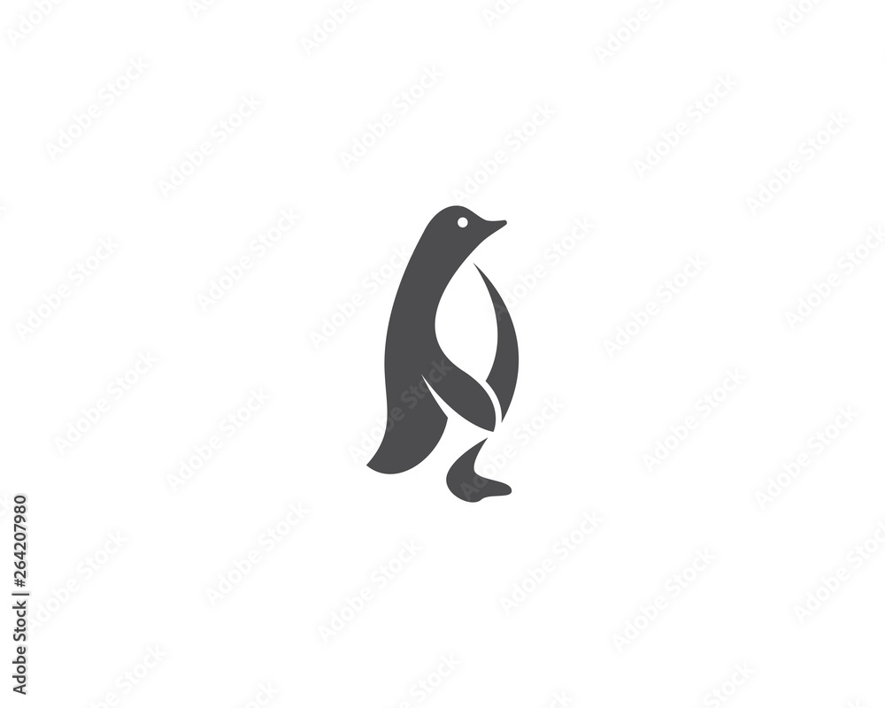 Obraz premium Penguin logo vector