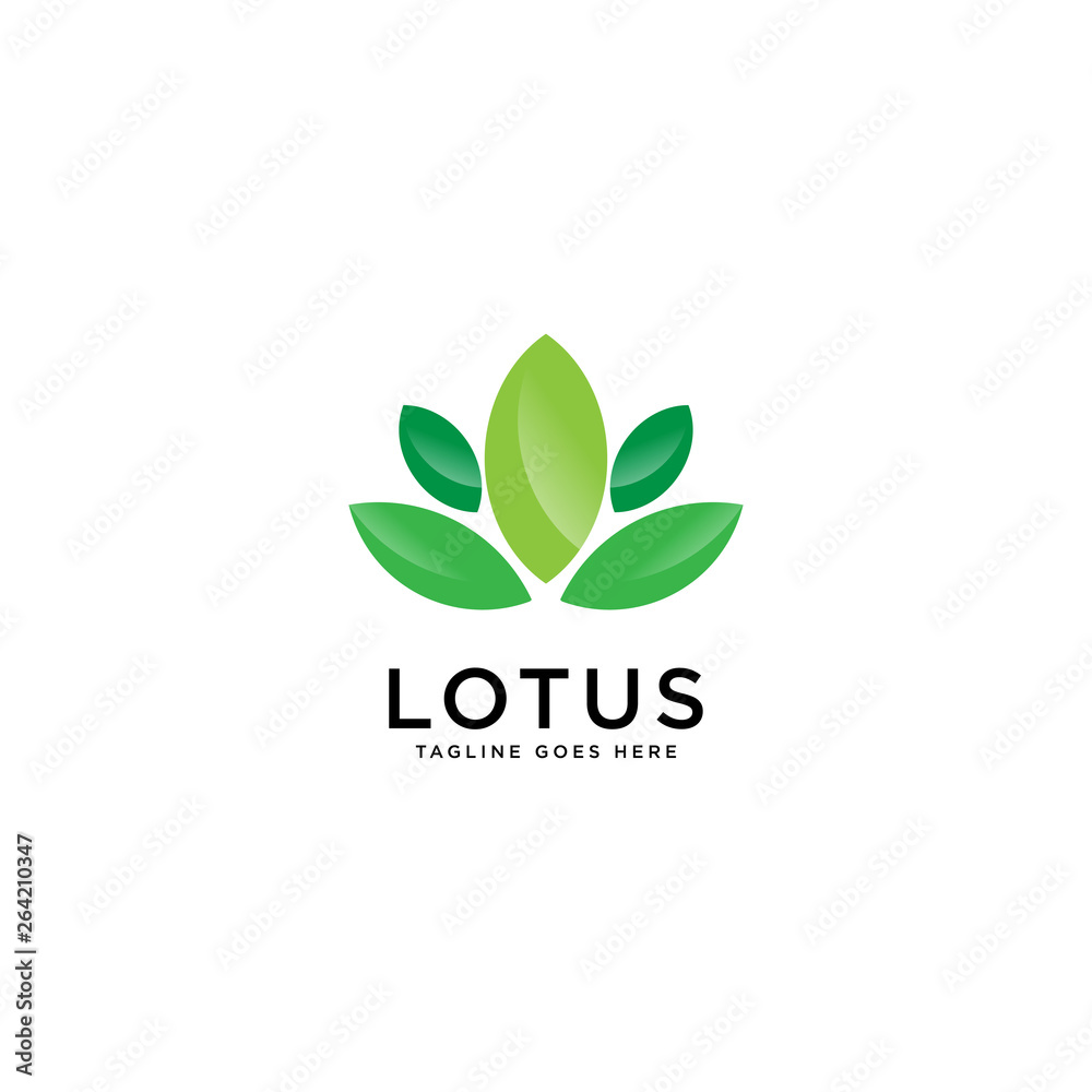 Lotus logo template, vector illustration - Vector Lotus logo template, vector illustration - Vector