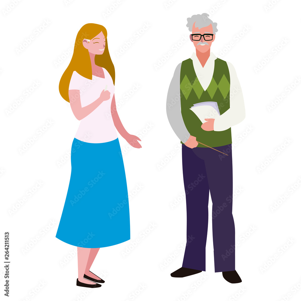 teachers couple avatars characters teachers couple avatars characters