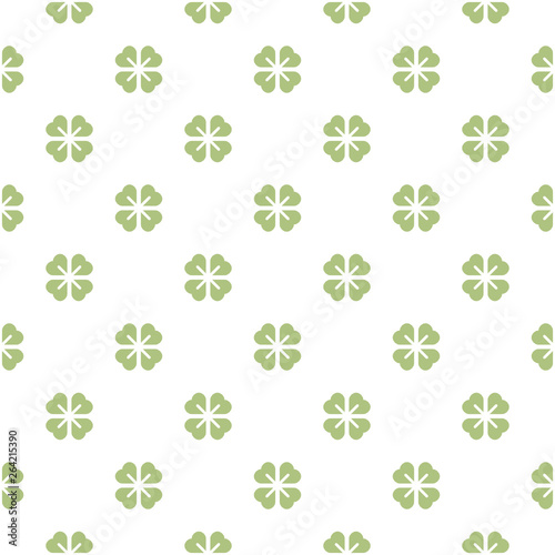 clover leaf seamless pattern background vector