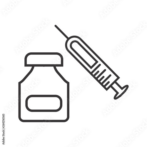 Steriods Line Black Icon