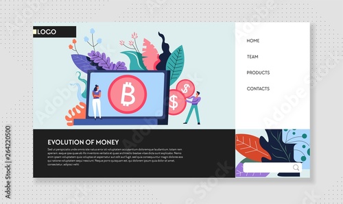 Evolution of money cash and bitcoin web page Internet site
