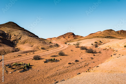 Piste durch die Wüste , nahe Swakopmund , Namibia