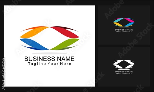 colorful logo business concept design