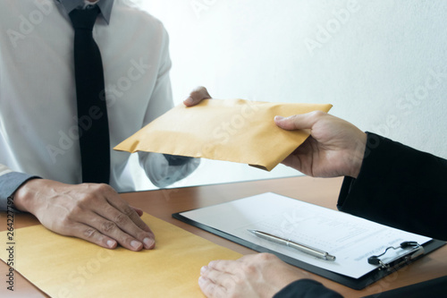 Company employees have been corrupt by bringing money to the company's human resources department. To allow him to be promoted to manager