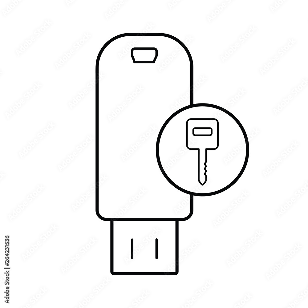 Key USB Memory Drive icon Key USB Memory Drive icon