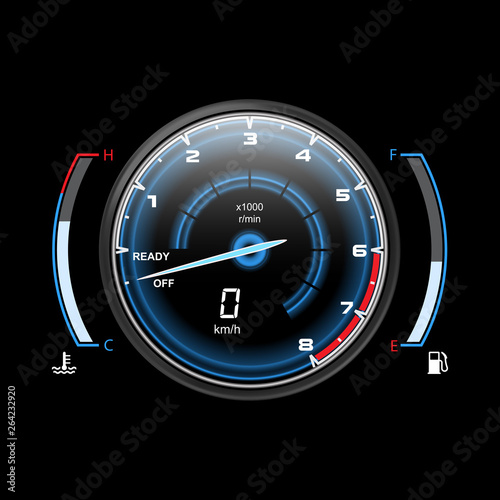 Truck speedometer or car, motorcycle odograph