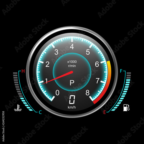 Car speedometer or auto odograph, truck instrument