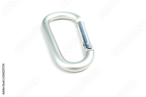 A snap hook isolated on white