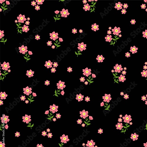 Beautiful seamless ditsy pattern with little flowers vector