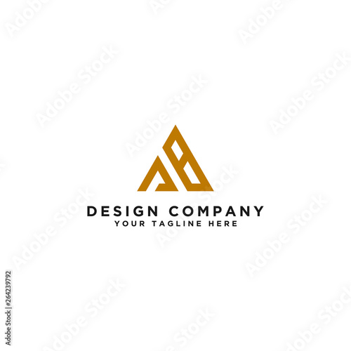 Letter AB Initial icon / Monogram.- Vector inspirational logo design - Vector