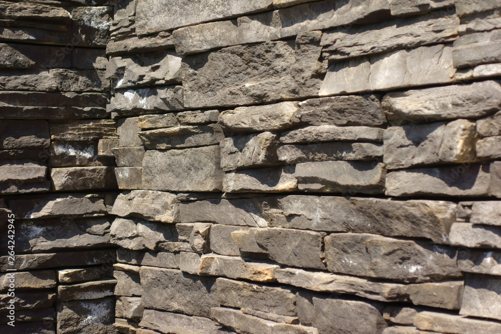 Fototapeta premium Outer wall stone siding 