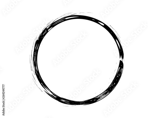 Grunge black circle.Grunge oval shape.Grunge ink element.Grunge paint element.