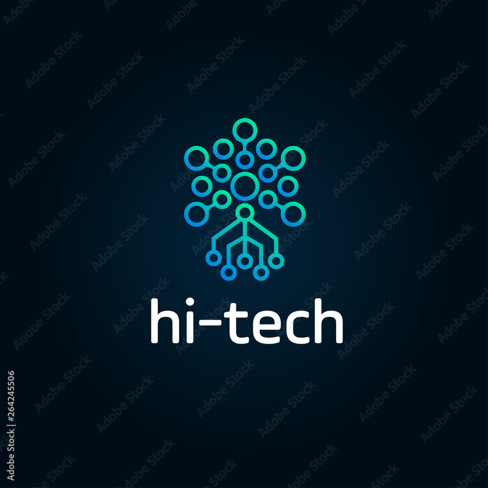 Logo - technology, biotechnology, tech icon and symbol Logo - technology, biotechnology, tech icon and symbol