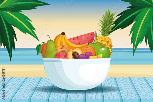 fruit bowl icon